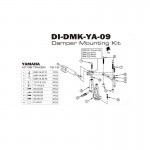 DMV DI-DMK-YA-09-H-DMK-CLC-UN01-K Motorcycle Damper Mounting Kit