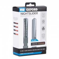 Oxford EL360 NightSlider - 3 in 1 Motorcycle Sequential Indicators Rear (inc. resistors)