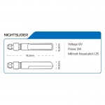 Oxford EL360 NightSlider - 3 in 1 Motorcycle Sequential Indicators Rear (inc. resistors)