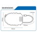 Oxford LK100 Motorcycle 75cm Retra Black Cable Lock