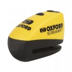Oxford LK290 Motorcycle Screamer7 Alarm Disc Lock Yellow/black