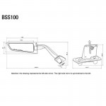 Rizoma BSS100B Motorcycle Stealth Mirrors for Yamaha T-MAX 560