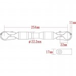 Posh-Faith 093267-01 Motorcycle Handle Brace Clamp