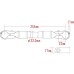 Posh-Faith 093267-01 Motorcycle Handle Brace Clamp