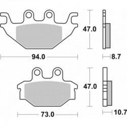 SBS 810RQ Motorcycle Break Pad