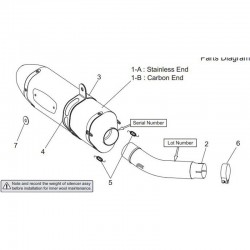 Yoshimura 1154585V00 Motorcycle Exhaust Tailpipe for Honda