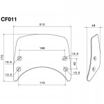 Rizoma CF011A Motorcycle Aluminum Headlight Fairing