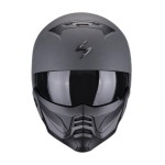 Scorpion EXO-Combat II Graphite Modular Motorcycle Helmet - Non PSB Approved