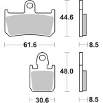 Brembo 07YA46RC Motorcycle Racing Ceramic Brake Pads