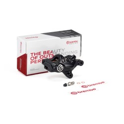 Brembo 120B81481 Motorcycle Brake Caliper Kit - Black for Harley Davidson 2000-2012