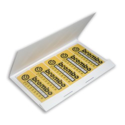 Brembo 02516812 Motorcycle Thermal Stickers Kit - Pack of 10