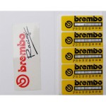 Brembo 02516812 Motorcycle Thermal Stickers Kit - Pack of 10