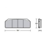 Brembo 07835424 Motorcycle Z04 Racing Brake Pad