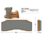 Brembo 07B36640 Motorcycle Z03 Racing Brake Pad
