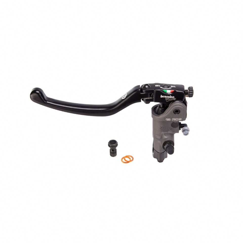 Brembo 110A89770 19RCS Motorcycle Forged Clutch Master Cylinder with Folding Standard Lever