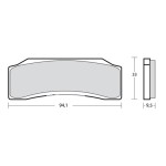 Brembo 07B36630 Motorcycle Z04 Sintered Metal Front Brake Pads