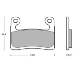 Brembo 107A48611 Motorcycle Z04 Brake Pad Kit for BMW 2019-2022