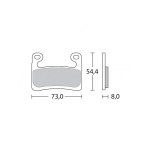 Brembo 107A48631 Motorcycle Z03 Racing Brake Pad Kit for BMW 2015-2023
