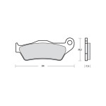 Brembo 107A48646 Z04 Motorcycle Brake Pad Kit for Aprilia, BMW, Cagiva, Ducati, Gilera, KTM, Yamaha, Piaggio, Royal-Enfield, Suzuki, Triumph 2008-2025
