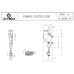 Brembo 10850520 Motorcycle Rear Brake Master Cylinder for Aprilia 2009-2024
