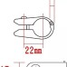 Posh-Faith 090167-11 Motorcycle Handle Brace Clamp - Titanium