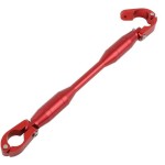 Posh-Faith 094267-02 Motorcycle Bike Handle Brace Shaft Type 2 - Red