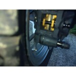 Kohken KOK-1036BL Motorcycle Pad Pin for 4P Cast 40mm-Titanium Blue