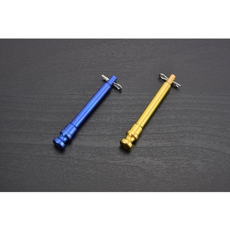 Kohken KOK-1036BL Motorcycle Pad Pin for 4P Cast 40mm-Titanium Blue