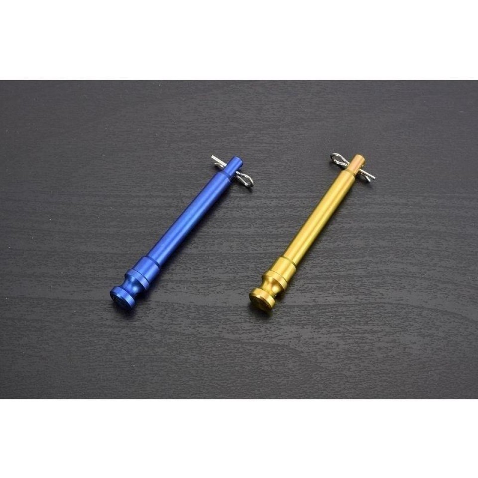 Kohken KOK-1036BL Motorcycle Pad Pin for 4P Cast 40mm-Titanium Blue