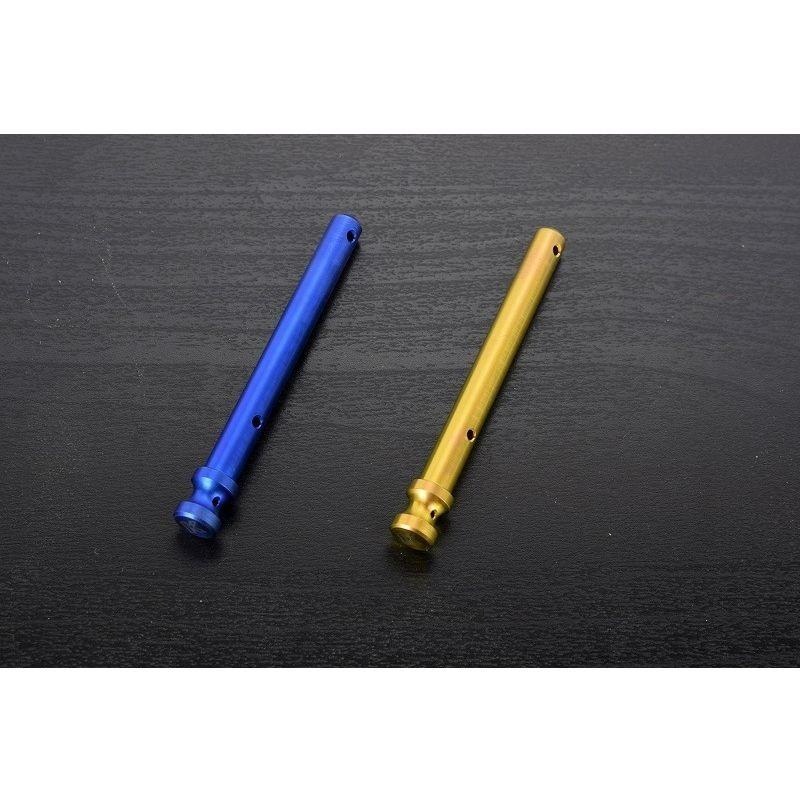 Kohken KOK-1039BL Motorcycle Pad Pin for 2P CNC 84mm-Titanium Blue