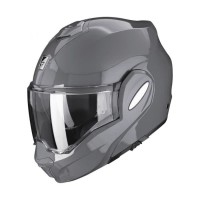 Scorpion Exo-Tech Evo Solid Cement Grey Motorcycle Helmet - Non PSB Approved