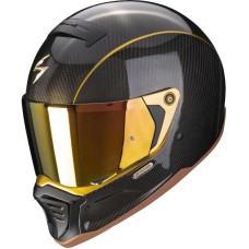 Scorpion EXO-87-261 EXO-HX1 Carbon SE Motorcycle Helmet Black- Gold - Non PSB Approved