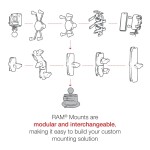 Ram Mount RAM-B-224-1U Motorcycle Suction Cup Base with Ball