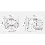 Future Eyes X80 Motorcycle LED Auxiliary Spotlight