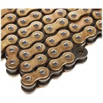 DID 520VX3GB Motorcycle X-Ring Gold and Black Chain