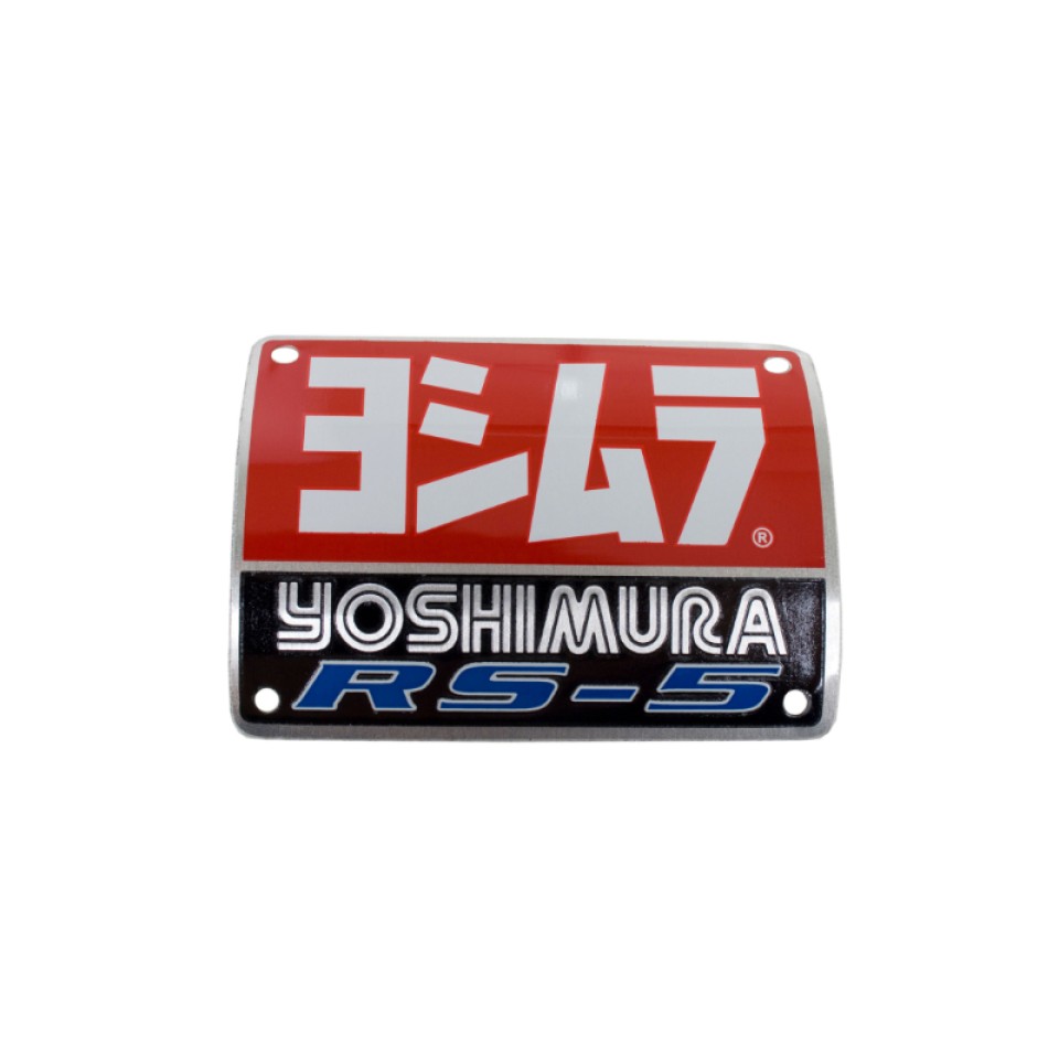 Yoshimura USA AC105W Motorcycle RS-5 Muffler Nameplate