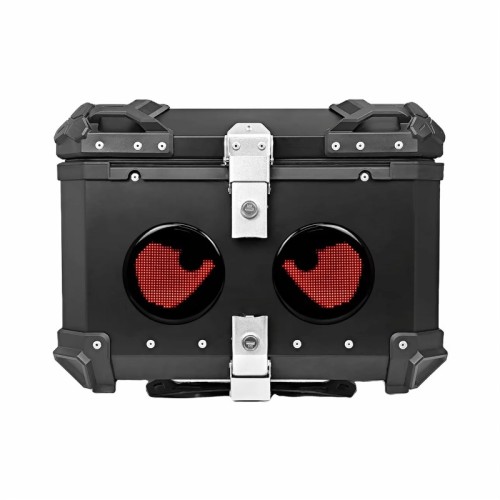 Hodaka Motorcycles Aluminum Tail Box With LED - Black