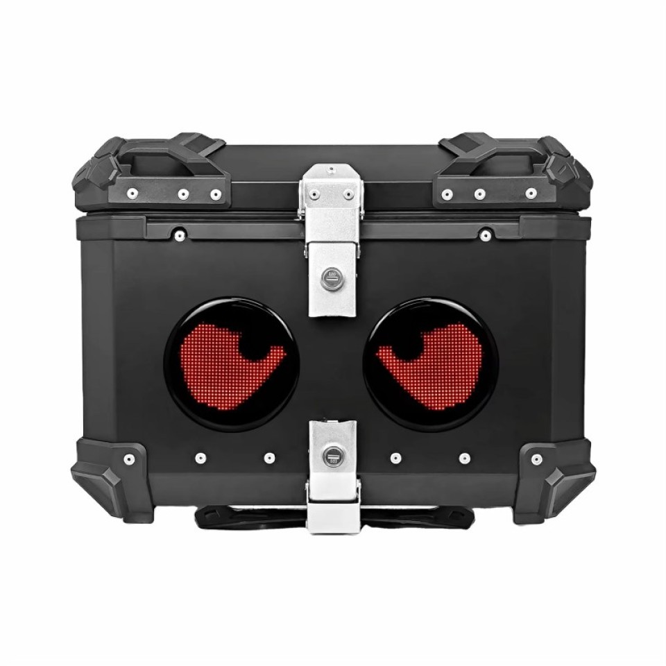Hodaka Motorcycles Aluminum Tail Box With LED - Black