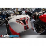 Motografix CAD TB030KR BMW S1000RR 2017 Red Black Motorcycle Tank Pad Protector 3D Gel