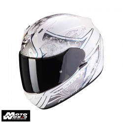 Scorpion EXO 390 Clara White Silver Full Face Motorcycle Helmet