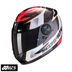 Scorpion EXO 490 Tour White Red Full Face Motorcycle Helmet M