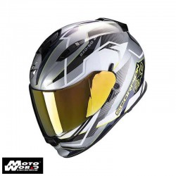 Scorpion EXO 510 Air Balt Silver White Fluo Yellow Full Face Motorcycle Helmet S