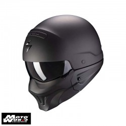 Scorpion EXO Combat Evo Solid Matt Black Modular Motorcycle Helmet