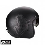 Scorpion Belfast Sting Matt Black Classic Motorcycle Helmet