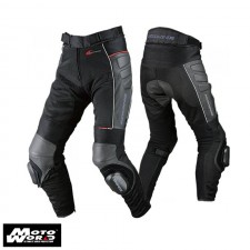 Komine PK-709 Knee Slider Leather Mesh Motorcycle Riding Pants