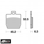 SBS 145MS Motorcycle Brake Pads