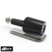 Oxford OX599 Aluminium Weighted Bar Ends for 22mm Black Handlebar