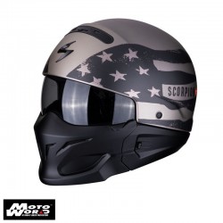 Scorpion EXO-Combat Rookie Titanium-Gray Jet Motorcycle Helmet