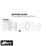Dimotiv DIPCRYA03G Motorcycle Transmission Belt Pulley Cover