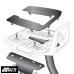 Hepco & Becker 65075300101 Aluminum Rack Top Box Bracket for Ducati Scrambler 800